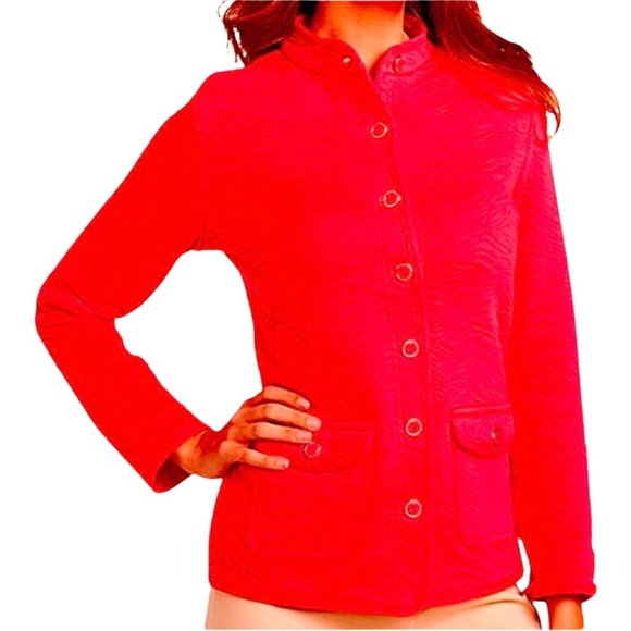 ISAAC MIZRAHI LIVE! Quilted Button Front Jacket - Picture 1 of 12